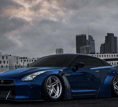 Фото дисков Savini SV71 на Nissan GT-R