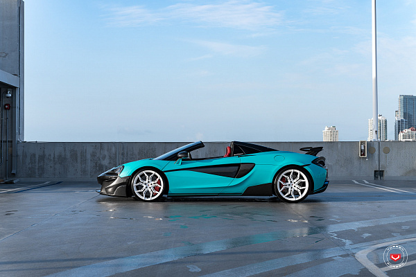 Фото дисков Vossen EVO-3R Белый глянец на McLaren 570S