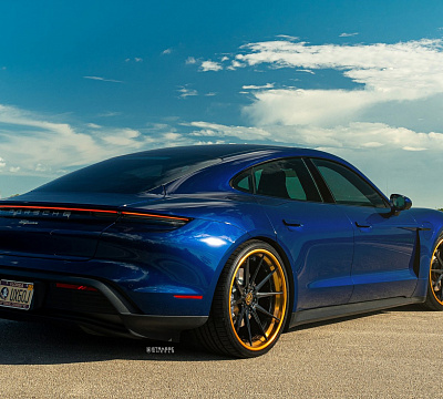 Фото дисков Strasse Wheels SV10 Deep Concave FS на Porsche Taycan I