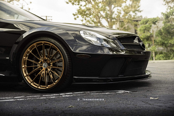 Фото дисков HRE P103 Глянцевое темное золото на Mercedes-Benz SL (R230)