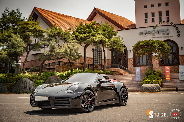 Фото дисков Vossen EVO-3 Черный сатин на Porsche 911 VIII