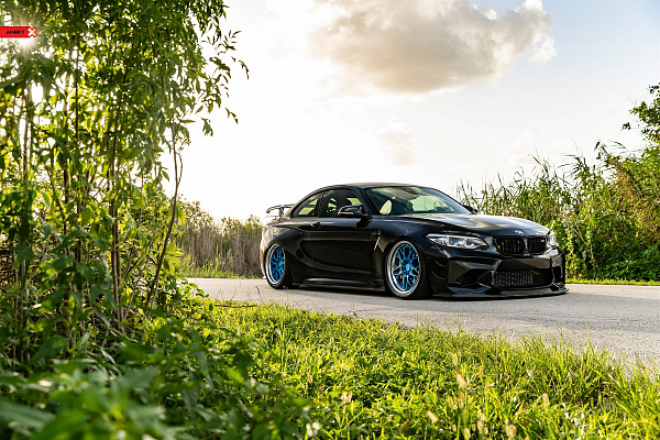 Фото дисков Anrky RS2 Синий глянец на BMW 2/M2 (F22/F87)