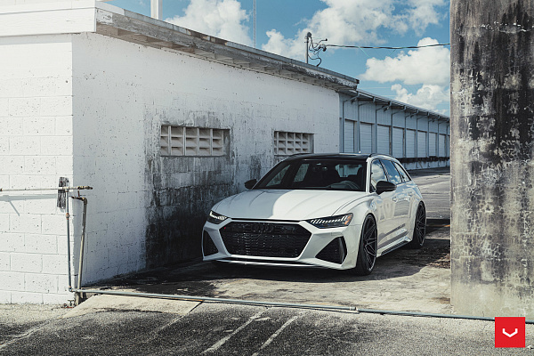 Фото дисков Vossen HF-7 Черный глянец на Audi A/RS 6 (C8)