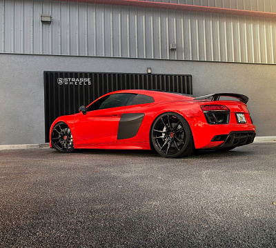 Фото дисков Strasse Wheels SV1 Deep Concave Monoblock на Audi R8 (4S)