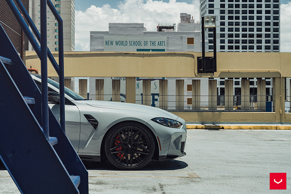Фото дисков Vossen HF-7 Черный сатин на BMW 4/M4 (G22/G82)