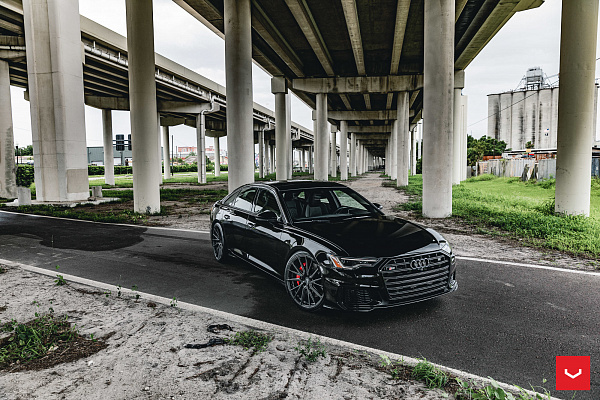 Фото дисков Vossen HF-4T Сатиновый графит на Audi A/RS 6 (C8)