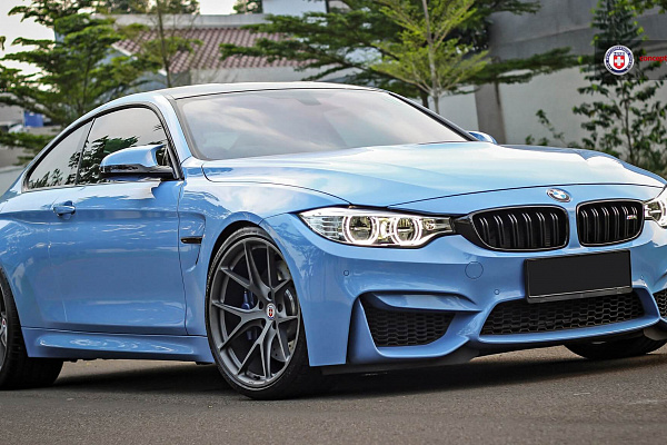 Фото дисков HRE P101 Сатиновый графит на BMW 4/M4 (F32/F82)