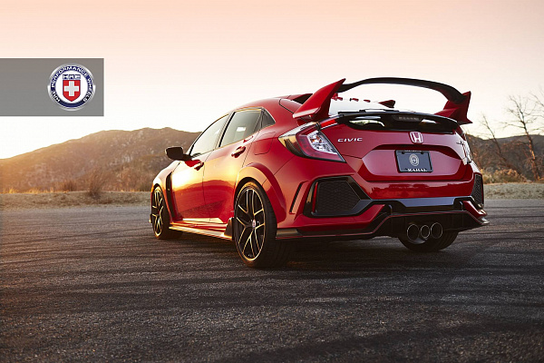Фото дисков HRE R101 Lightweight Сатиновая бронза на Honda Civic Type R FK8