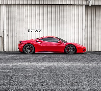 Фото дисков Strasse Wheels SV1 Deep Concave Monoblock на Ferrari 488