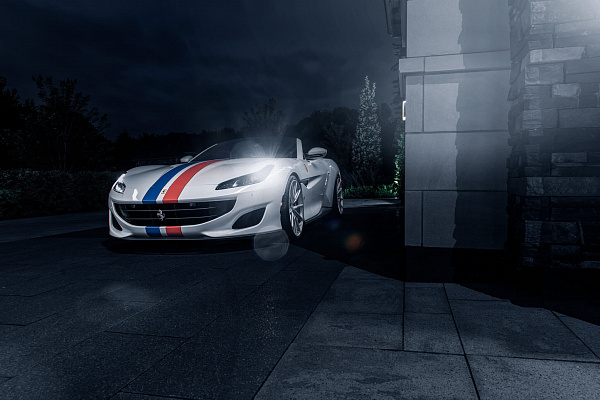 Фото дисков HRE P104SC Сатиновый лак на Ferrari Portofino