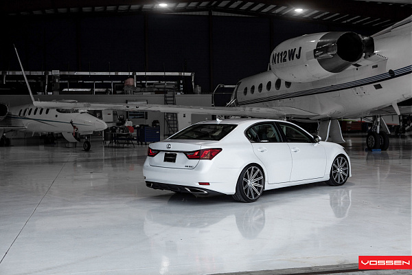 Фото дисков Vossen CV4 Алмазная проточка на Lexus GS IV