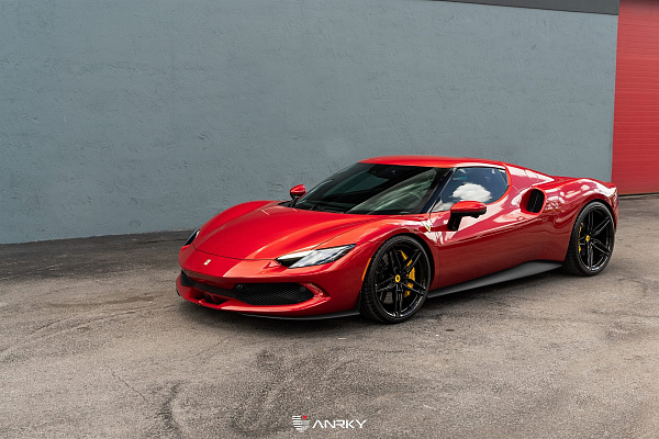 Фото дисков Anrky AN17 Черный глянец на Ferrari 296