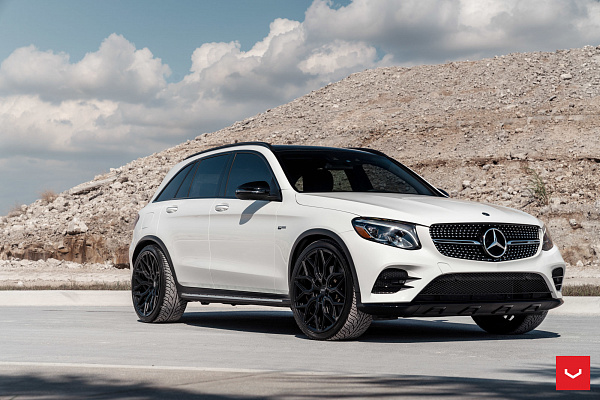 Фото дисков Vossen HF-2 Черный сатин на Mercedes-Benz GLC (X253, C253)