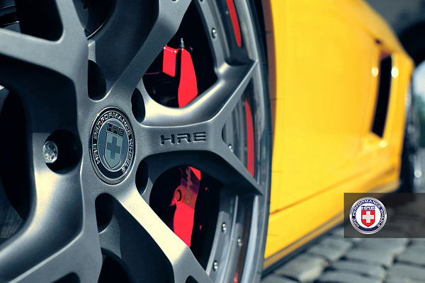 Фото дисков HRE S101 Сатиновый графит на Lamborghini Gallardo