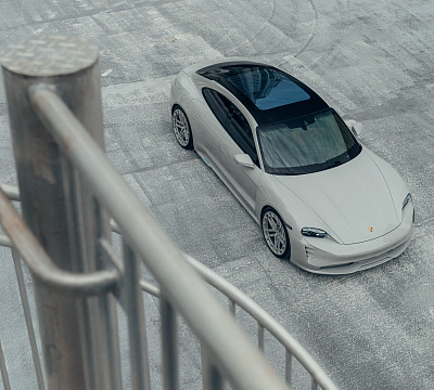 Фото дисков Vossen LC3-03T на Porsche Taycan I