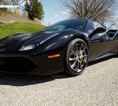Фото дисков HRE S204 на Ferrari 488