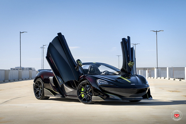 Фото дисков Vossen EVO-3 Черный глянец на McLaren 600