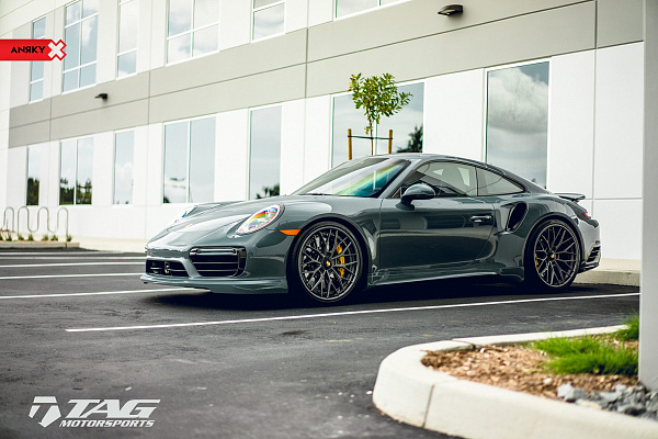Фото дисков Anrky AN30 Сатиновый графит на Porsche 911 VII