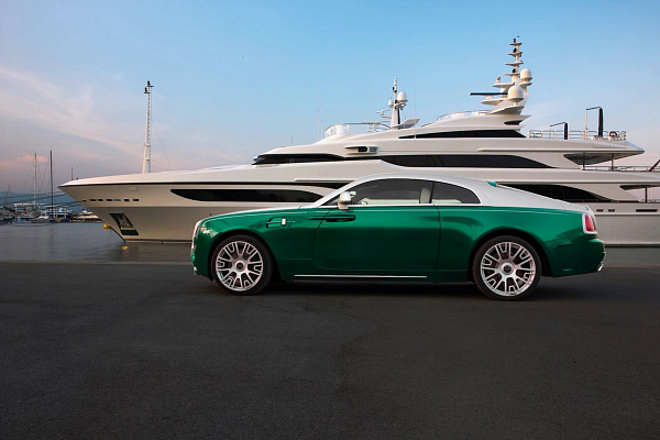 Фото дисков Mansory V.6 Серебро на Rolls-Royce Wraith