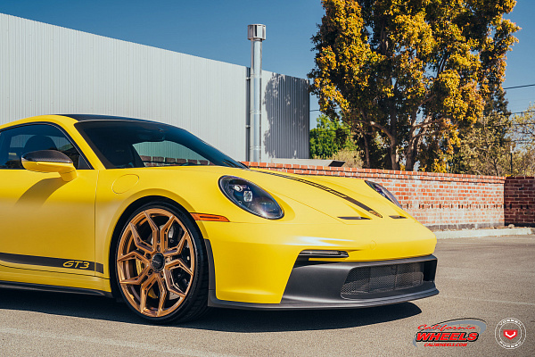 Фото дисков Vossen EVO-3R Глянцевая медь на Porsche 911 VIII