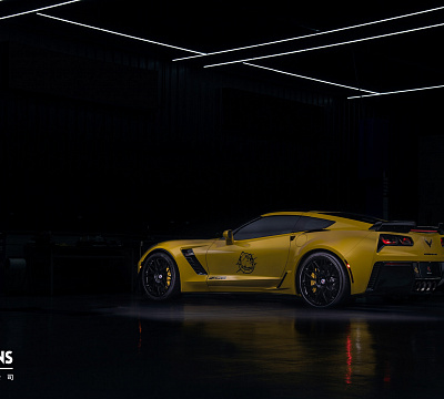 Фото дисков HRE 300M на Chevrolet Corvette C7