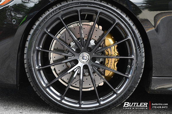 Фото дисков HRE P103 Глянцевый графит на Mercedes-Benz S-Class (W222, C217)