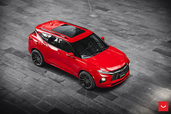 Фото дисков Vossen HF6-1 Черный глянец на Chevrolet Blazer