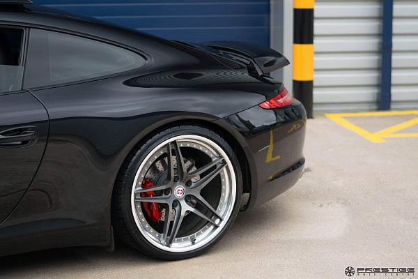 Фото дисков HRE S107 Сатиновый графит на Porsche 911 VII