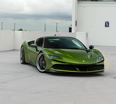 Фото дисков HRE S107SC на Ferrari SF90