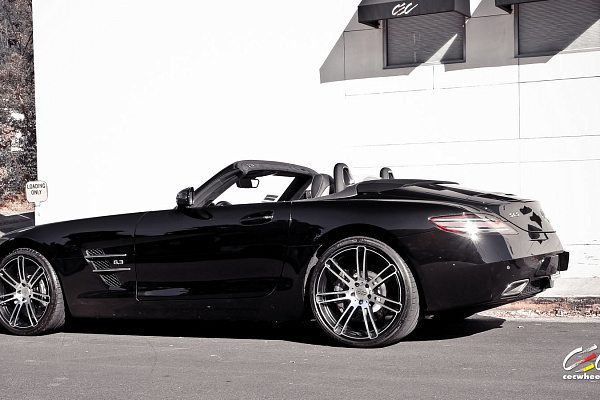 Фото дисков CEC C883 Сатиновый лак на Mercedes-Benz SLS AMG