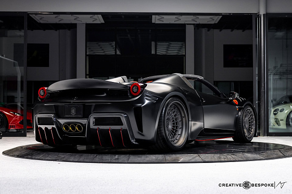 Фото дисков Brixton Forged TR10 AERO1 Сатиновый темный лак на Ferrari 458