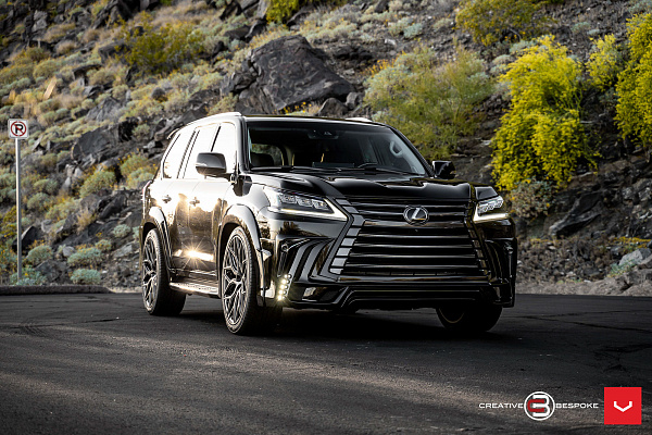 Фото дисков Vossen HF-2 Сатиновый графит на Lexus LX III