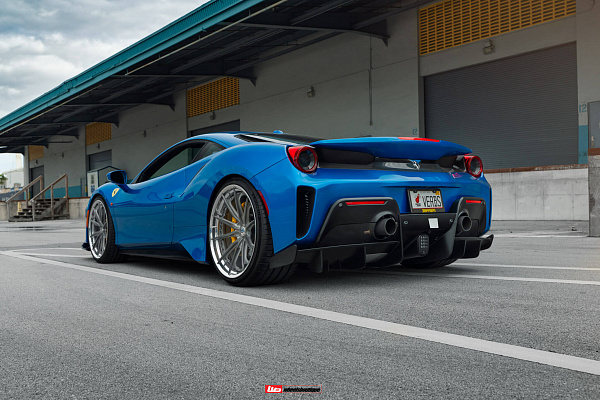 Фото дисков HRE S104SC Сатиновый тонированный лак на Ferrari 488