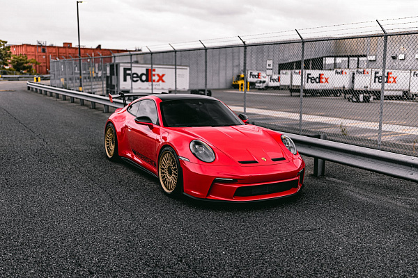 Фото дисков Brixton Forged TR20 Сатиновое темное золото на Porsche 911 VIII
