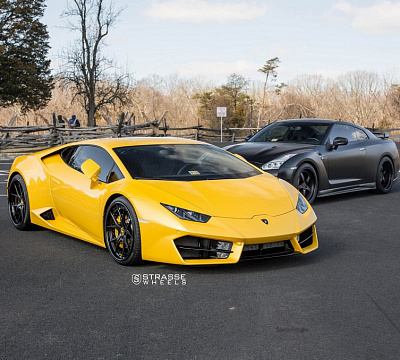 Фото дисков Strasse Wheels SM5R Deep Concave FS на Lamborghini Huracan