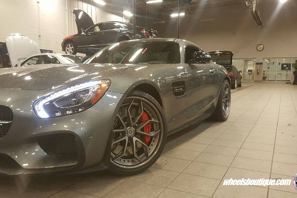 Фото дисков HRE S201 Сатиновый графит на Mercedes-Benz AMG GT I