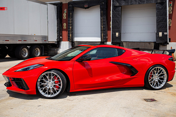 Фото дисков Anrky AN10 Полированный лак на Chevrolet Corvette C8