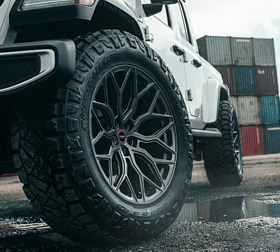 Фото дисков Vossen HF-2 на Jeep Gladiator II (JT)