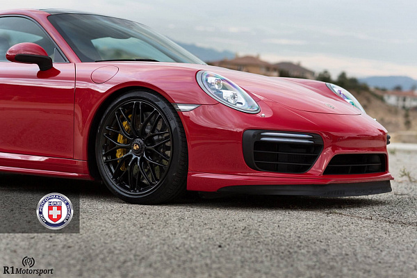 Фото дисков HRE RC100 Черный глянец на Porsche 911 VII