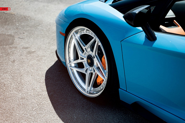 Фото дисков Anrky S3-X3 Глянцевый лак на Lamborghini Aventador