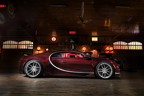 Фото дисков Anrky AN11 Полированный лак на Bugatti Chiron