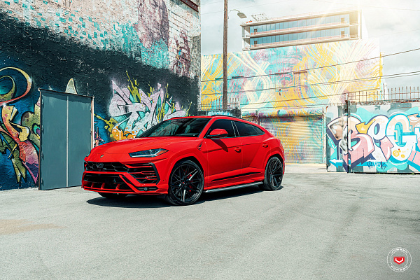 Фото дисков Vossen EVO-5 Черный сатин на Lamborghini Urus