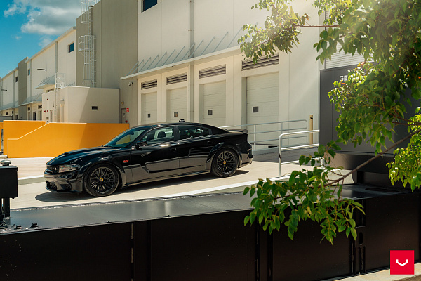 Фото дисков Vossen HF-7 Черный сатин на Dodge Charger VII