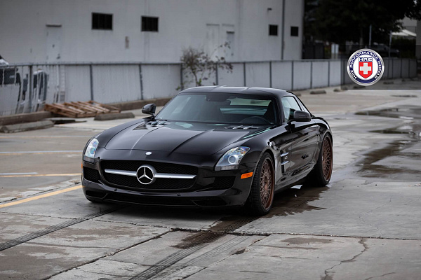Фото дисков HRE 501 Сатиновая бронза на Mercedes-Benz SLS AMG