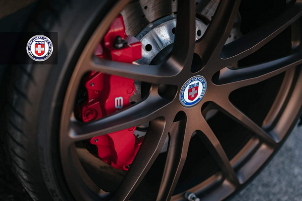 Фото дисков HRE P104 Сатиновая бронза на Audi R8 (4S)