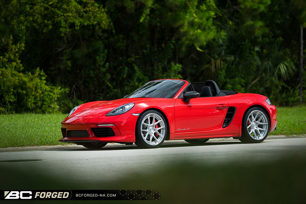 Фото дисков BC Forged HCA381 Глянцевый лак на Porsche Boxster III