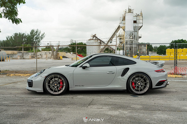 Фото дисков Anrky AN22 Сатиновый темный лак на Porsche 911 VII