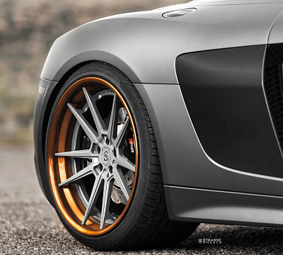 Фото дисков Strasse Wheels SV1 Deep Concave FS на Audi R8 (4S)