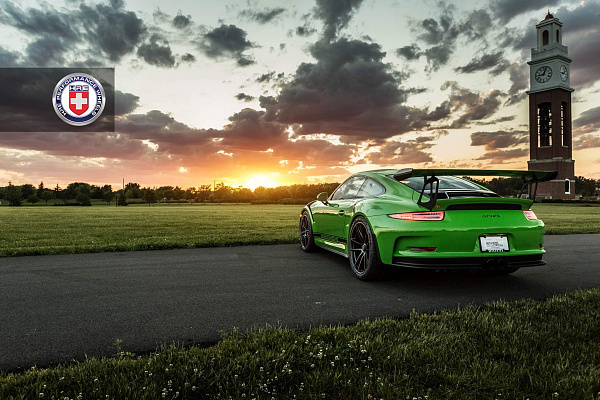 Фото дисков HRE P104 Черный сатин на Porsche 911 VII