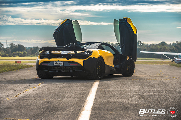 Фото дисков Vossen M-X6 Черный сатин на McLaren 720S